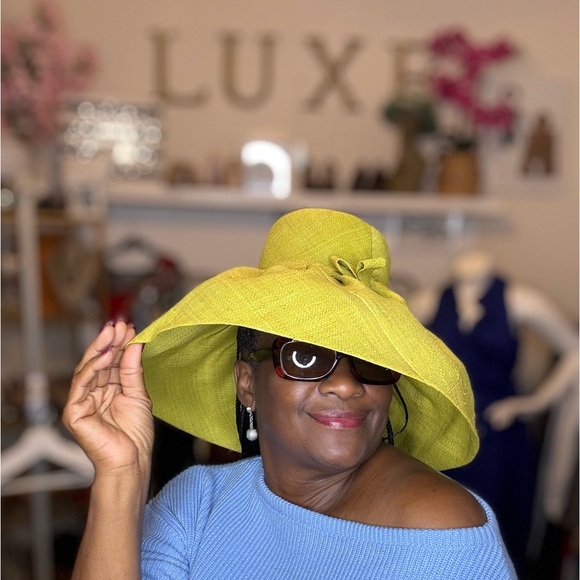 Rosebud Hats Lime Hat • Excellent - Picture 3 of 11